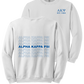 Alpha Kappa Psi Repeating Name Crewneck Sweatshirts