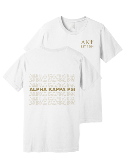 Alpha Kappa Psi Repeating Name Short Sleeve T-Shirts