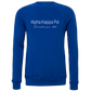 Alpha Kappa Psi Embroidered Printed Name Crewneck Sweatshirts