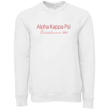 Alpha Kappa Psi Embroidered Printed Name Crewneck Sweatshirts