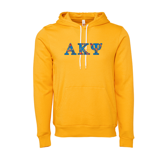 Alpha Kappa Psi Applique Letters Hooded Sweatshirt