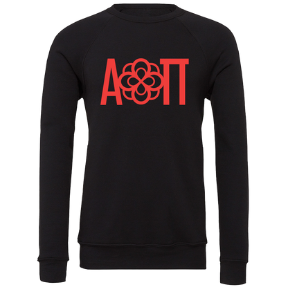 Alpha Omicron Pi Lettered Crewneck Sweatshirts