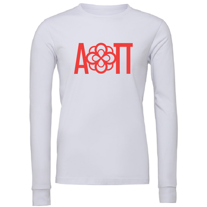 Alpha Omicron Pi Lettered Long Sleeve T-Shirts