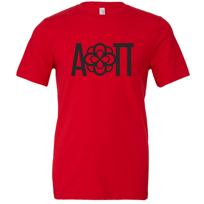 Alpha Omicron Pi Lettered Short Sleeve T-Shirts