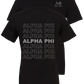 Alpha Phi Repeating Name Short Sleeve T-Shirts