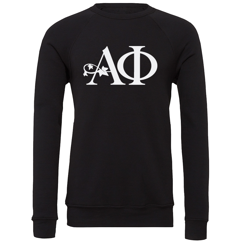 Alpha Phi Lettered Crewneck Sweatshirts