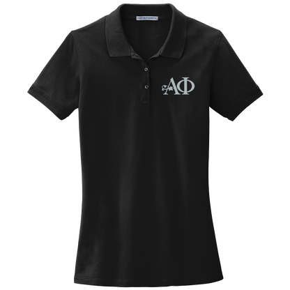 Alpha Phi Ladies' Embroidered Polo Shirt