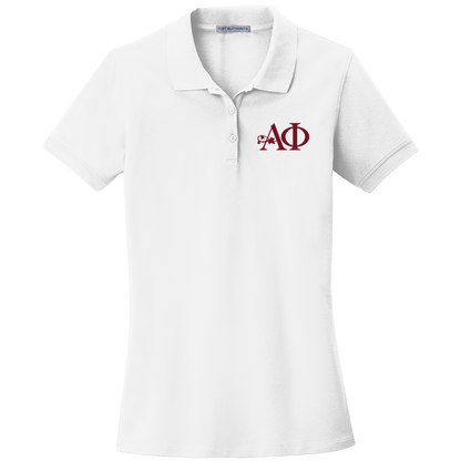 Alpha Phi Ladies' Embroidered Polo Shirt