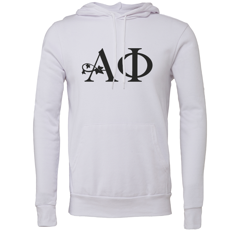 Alpha Phi Lettered Hooded Sweatshirts