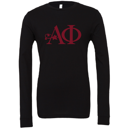 Alpha Phi Lettered Long Sleeve T-Shirts