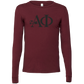 Alpha Phi Lettered Long Sleeve T-Shirts