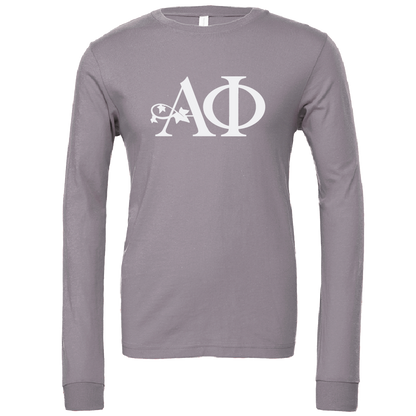 Alpha Phi Lettered Long Sleeve T-Shirts