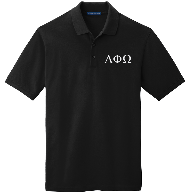 Alpha Phi Omega Men's Embroidered Polo Shirt