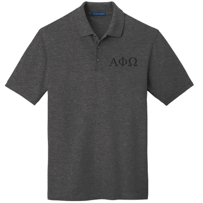 Alpha Phi Omega Men's Embroidered Polo Shirt