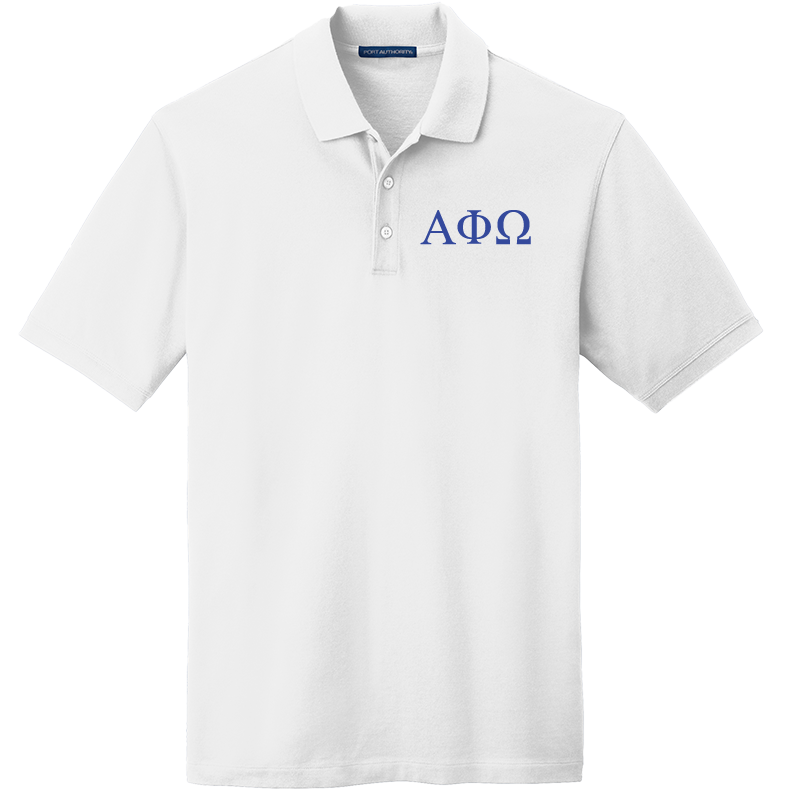 Alpha Phi Omega Men's Embroidered Polo Shirt