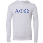 Alpha Phi Omega Lettered Hooded Sweatshirts