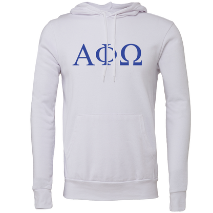 Alpha Phi Omega Lettered Hooded Sweatshirts