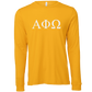 Alpha Phi Omega Lettered Long Sleeve T-Shirts