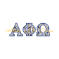Alpha Phi Omega Applique Letters Crewneck Sweatshirt