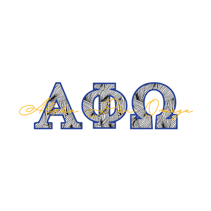 Alpha Phi Omega Applique Letters Hooded Sweatshirt