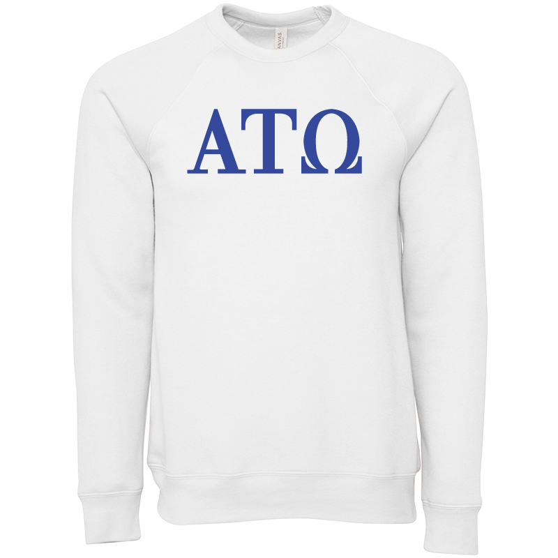 Alpha Tau Omega Lettered Crewneck Sweatshirts