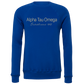 Alpha Tau Omega Embroidered Printed Name Crewneck Sweatshirts