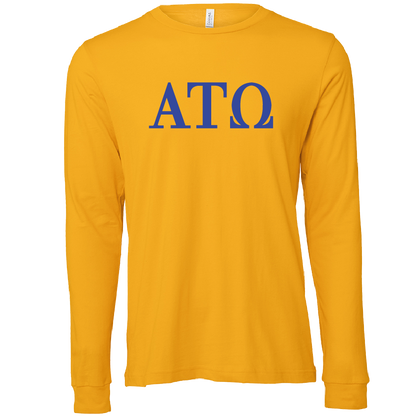 Alpha Tau Omega Lettered Long Sleeve T-Shirts