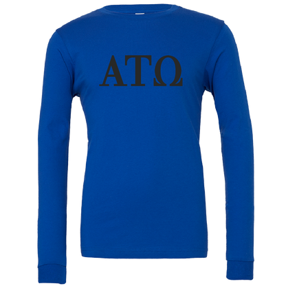 Alpha Tau Omega Lettered Long Sleeve T-Shirts