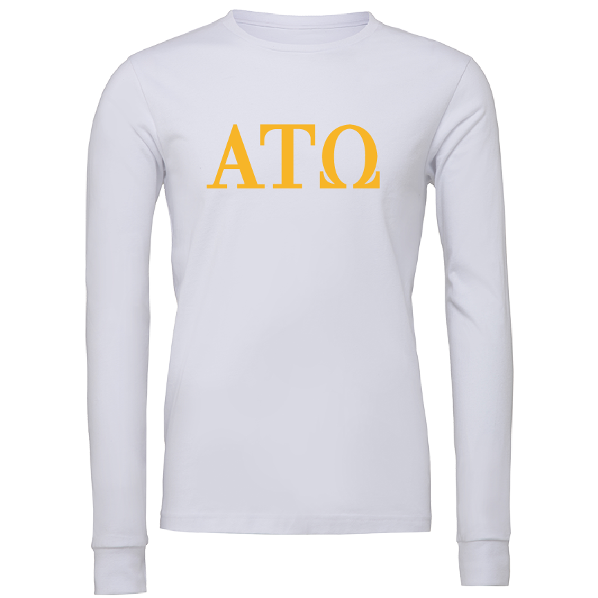 Alpha Tau Omega Lettered Long Sleeve T-Shirts