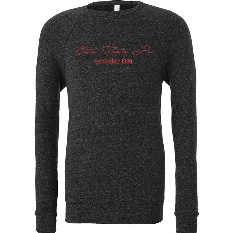 Beta Theta Pi Embroidered Scripted Name Crewneck Sweatshirts