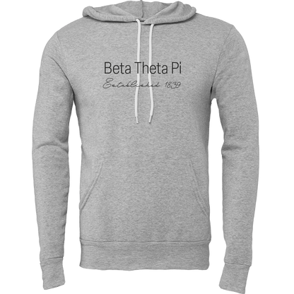 Beta Theta Pi Embroidered Printed Name Hooded Sweatshirts