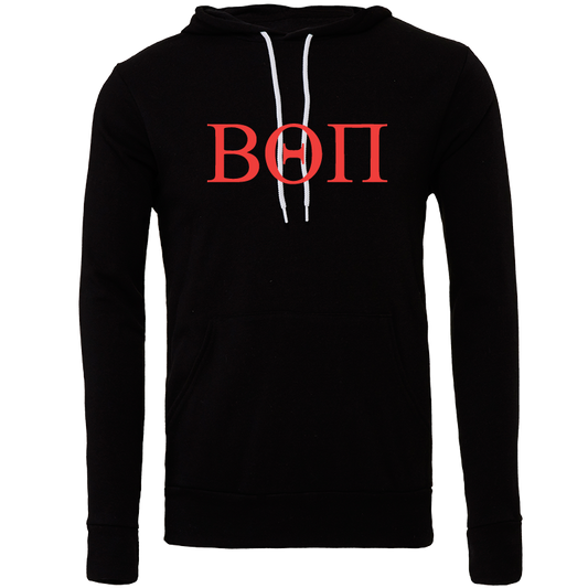 Beta Theta Pi Embroidered Lettered Hooded Sweatshirts