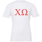 Chi Omega Lettered Short Sleeve T-Shirts