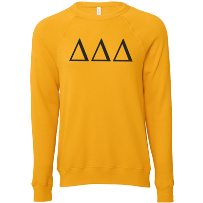 Delta Delta Delta Lettered Crewneck Sweatshirts