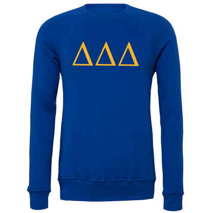 Delta Delta Delta Lettered Crewneck Sweatshirts