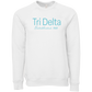 Delta Delta Delta Embroidered Printed Name Crewneck Sweatshirts