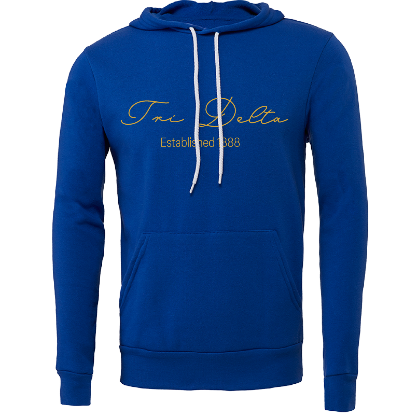 Delta Delta Delta Embroidered Scripted Name Hooded Sweatshirts