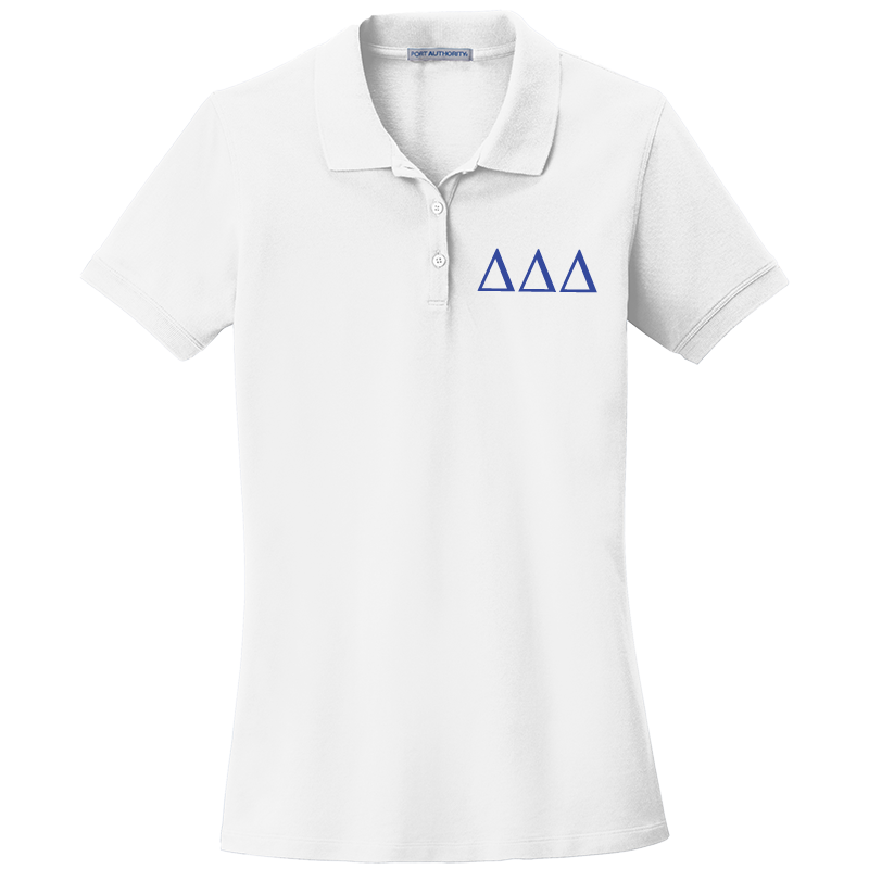 Delta Delta Delta Ladies' Embroidered Polo Shirt