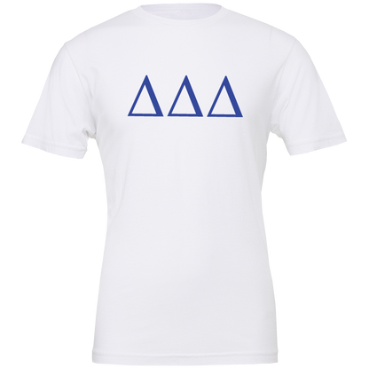 Delta Delta Delta Lettered Short Sleeve T-Shirts