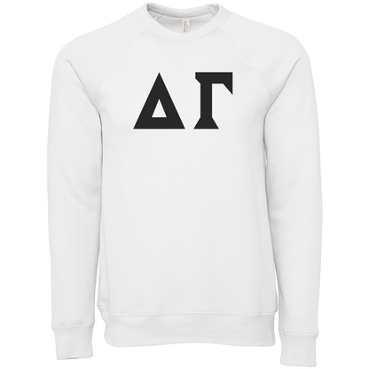 Delta Gamma Lettered Crewneck Sweatshirts
