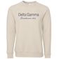 Delta Gamma Embroidered Printed Name Crewneck Sweatshirts
