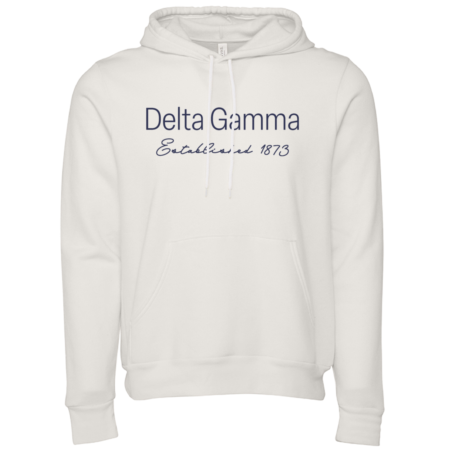 Delta Gamma Embroidered Printed Name Hooded Sweatshirts