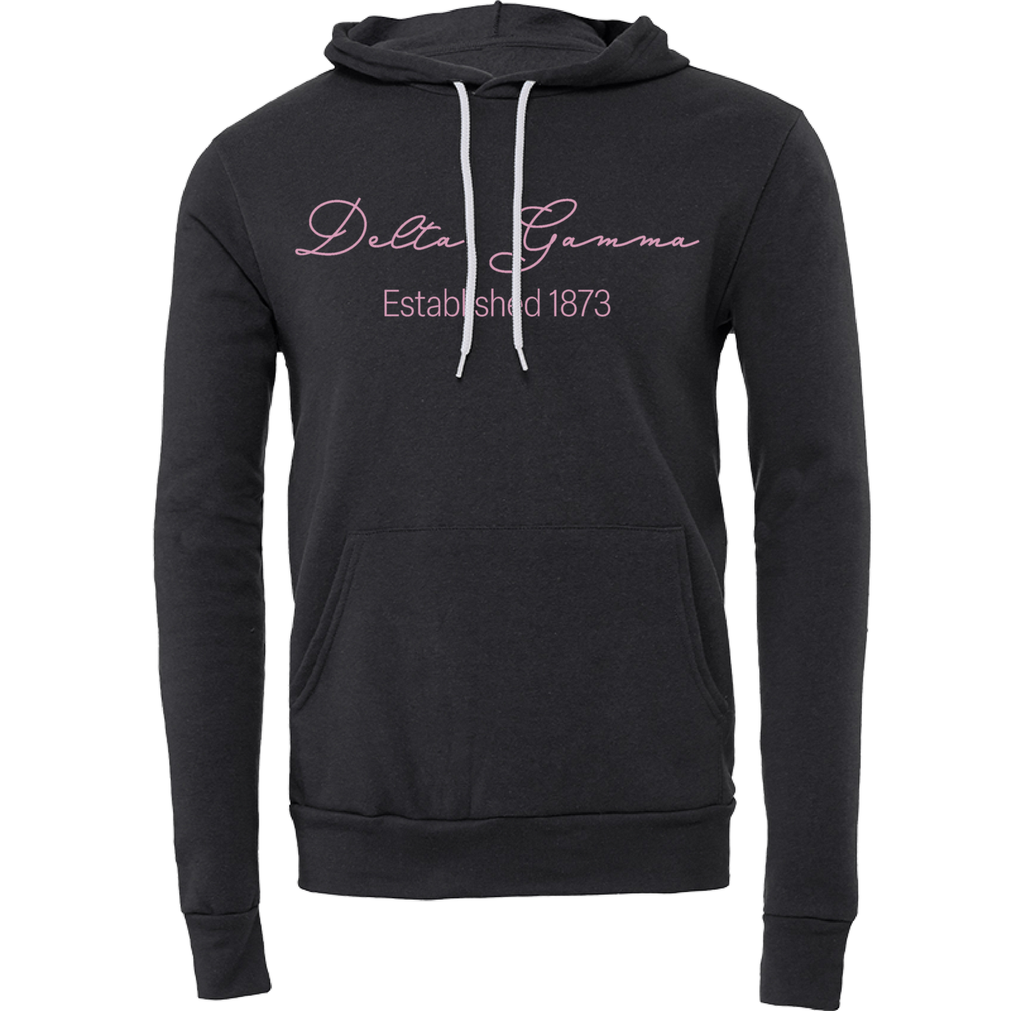 Delta Gamma Embroidered Scripted Name Hooded Sweatshirts