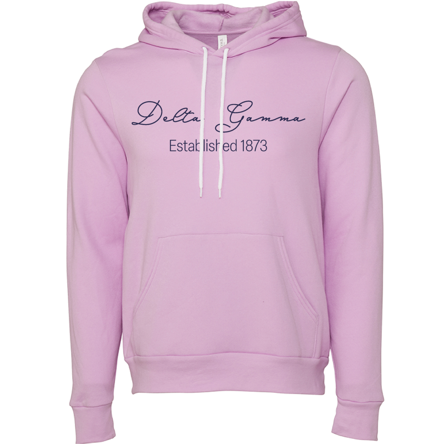 Delta Gamma Embroidered Scripted Name Hooded Sweatshirts