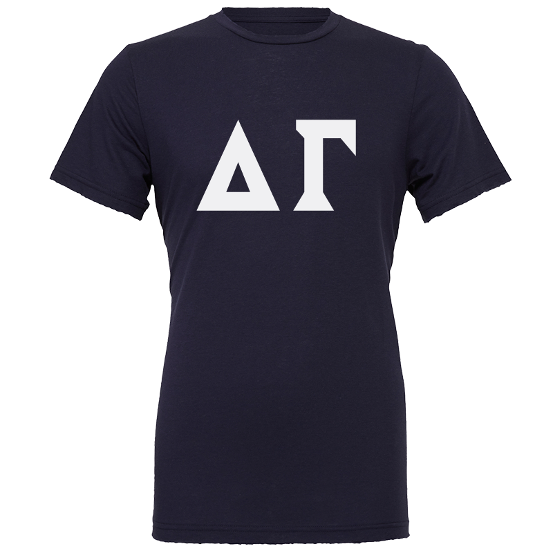 Delta Gamma Lettered Short Sleeve T-Shirts
