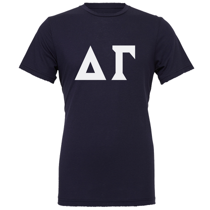 Delta Gamma Lettered Short Sleeve T-Shirts