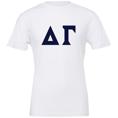 Delta Gamma Lettered Short Sleeve T-Shirts