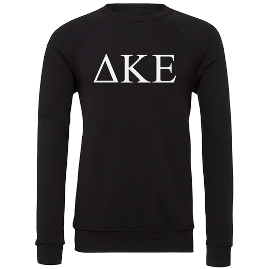 Delta Kappa Epsilon Embroidered Lettered Crewneck Sweatshirts