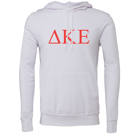 Delta Kappa Epsilon Embroidered Lettered Hooded Sweatshirts