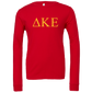 Delta Kappa Epsilon Lettered Long Sleeve T-Shirts